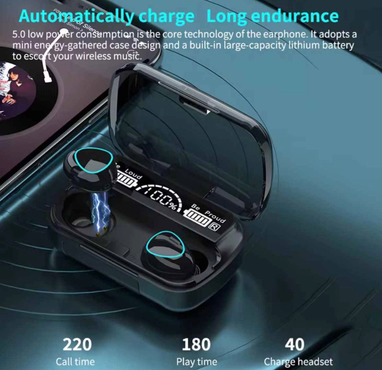 *Audifonos Inalámbricos Bluetooth M10*