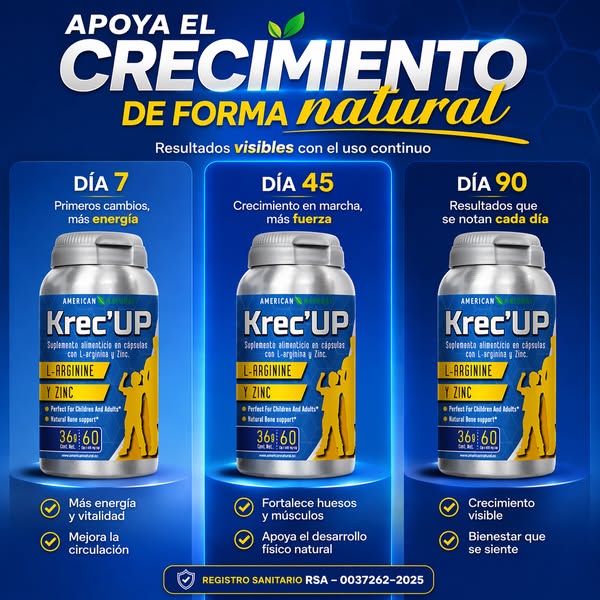 Krec Up™: Tratamiento Completo de 2 Meses – Compra 1 Mes y Recibe 2 (Oferta Especial) 🎁