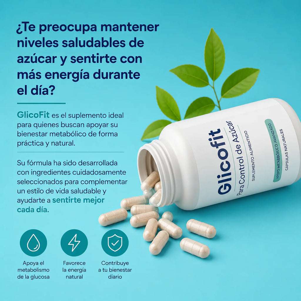 🔥 ¡ÚLTIMOS DÍAS DE PROMOCIÓN ESPECIAL!🌿 Glicofit: Control Natural para tu Bienestar Diario con 50% OFF + Envío Gratis por tiempo limitado 🚚💚