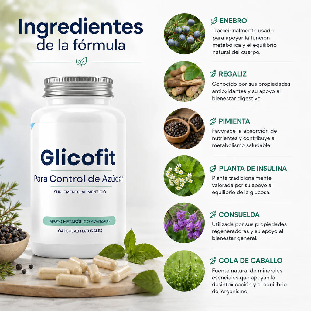 🔥 ¡ÚLTIMOS DÍAS DE PROMOCIÓN ESPECIAL!🌿 Glicofit: Control Natural para tu Bienestar Diario con 50% OFF + Envío Gratis por tiempo limitado 🚚💚