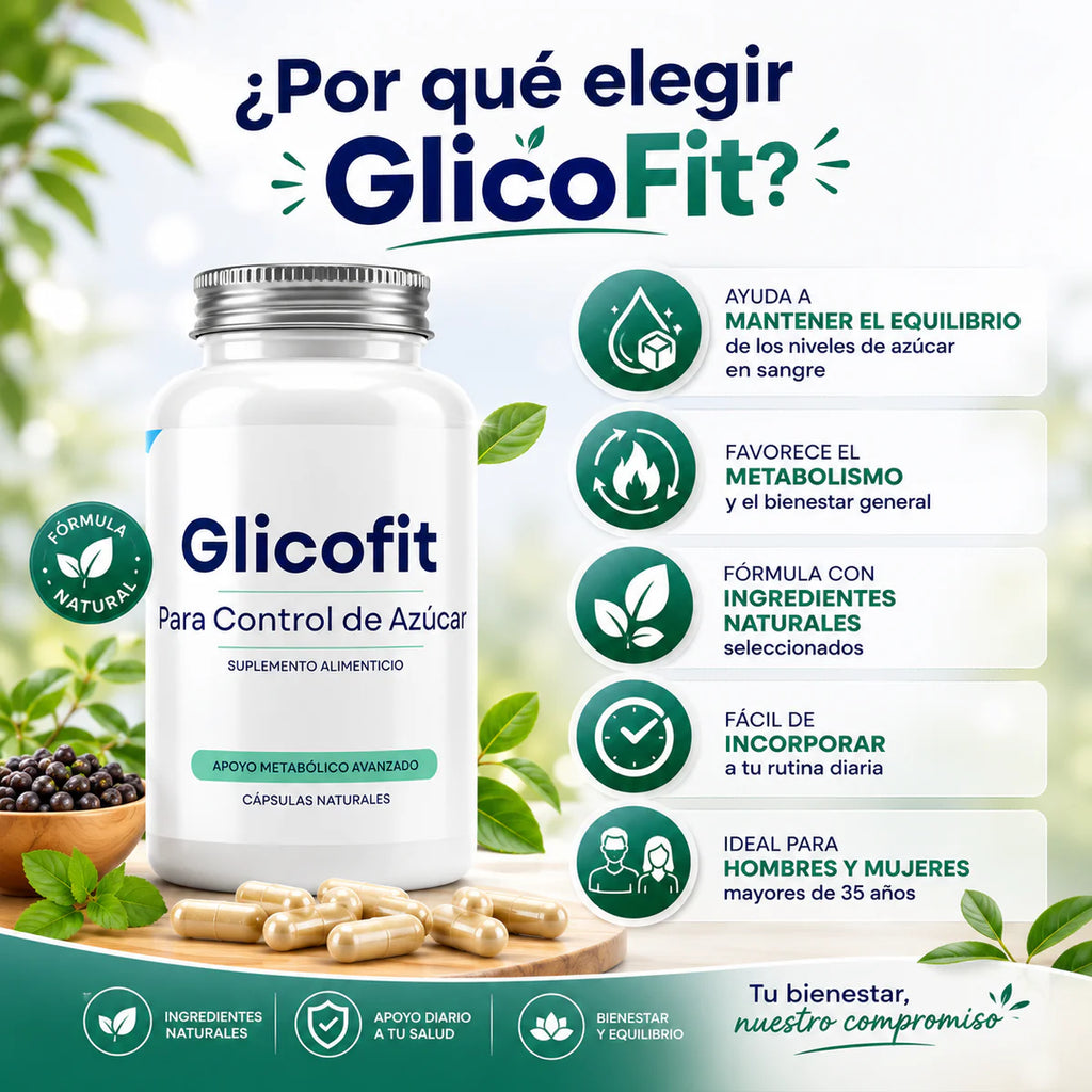 🔥 ¡ÚLTIMOS DÍAS DE PROMOCIÓN ESPECIAL!🌿 Glicofit: Control Natural para tu Bienestar Diario con 50% OFF + Envío Gratis por tiempo limitado 🚚💚