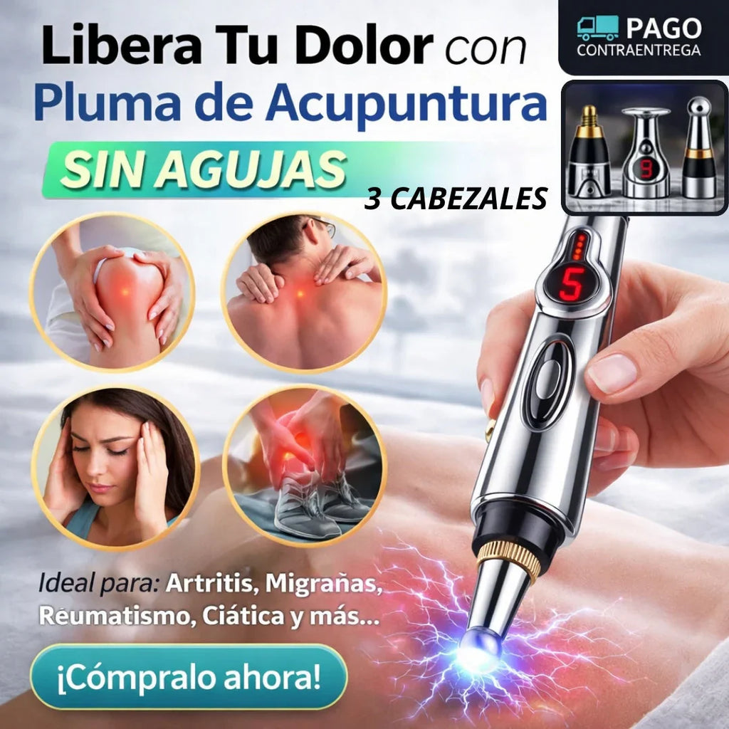 OFERTA ESPECIAL HOY .Alivio Instantáneo Sin Agujas - Lapiz Acupuntura - 3 en 1 ⚡️